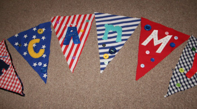 Stirling Bunting Making Baby Shower