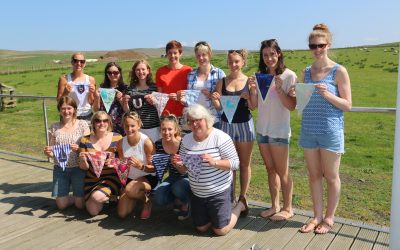 Beautiful Bunting in the Scottish Sunshine